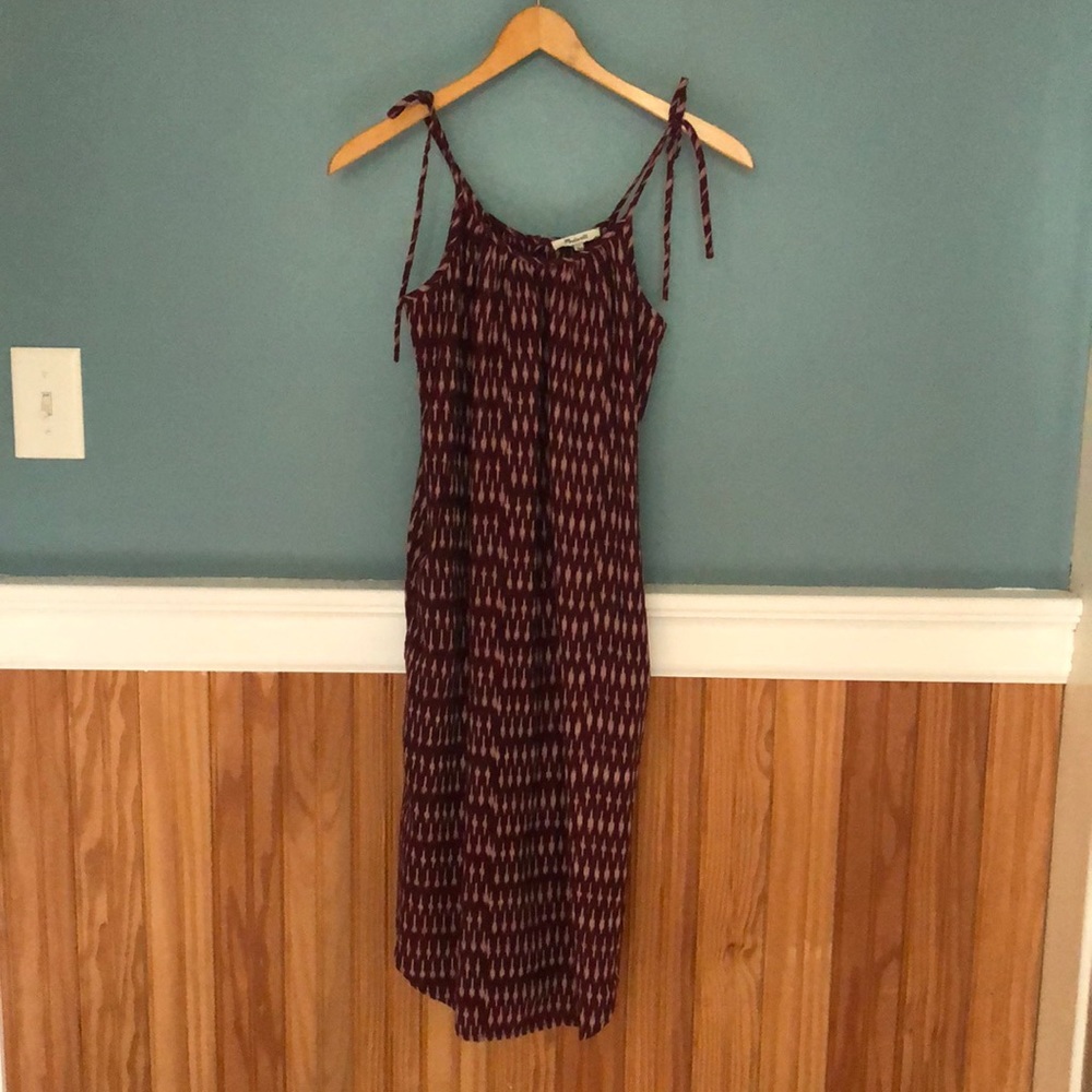 Madewell Burgundy summer dress